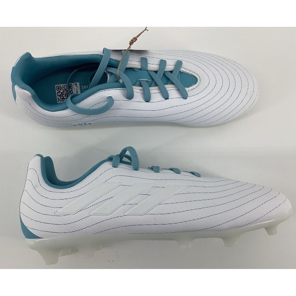 Youth Size 5 White Blue Adidas Copa Pure.3 FG J Parley Soccer Cleats ID9331